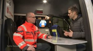 Ulf Weyer (Johanniter-Unfall-Hilfe e.V.) im Gespräch mit Kai Fischer (Hessischer Rundfunk) 
